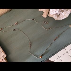 Long beaded necklace